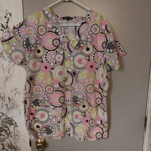 Stylish Pink and Yellow Women's Top